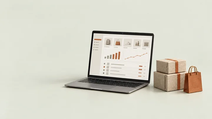 AI automation for retail and ecommerce online store dashboard