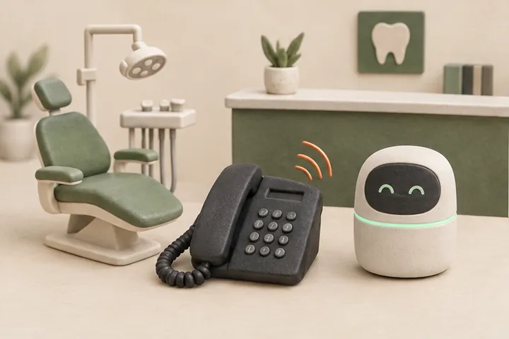 AI receptionist for dentist answering patient calls